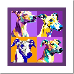 Whippet Pop Art - Dog Lover Gifts Posters and Art